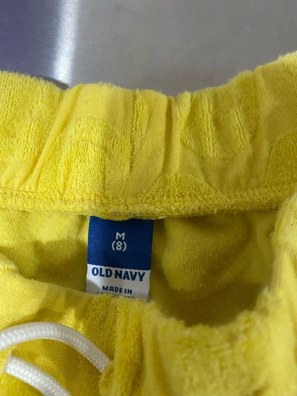 3/$10 Old Navy Bright Yellow Terry Smiley Face Lounge Shorts